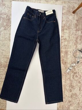 Abercrombie & Fitch Dark Indigo Straight Leg Jeans - Women